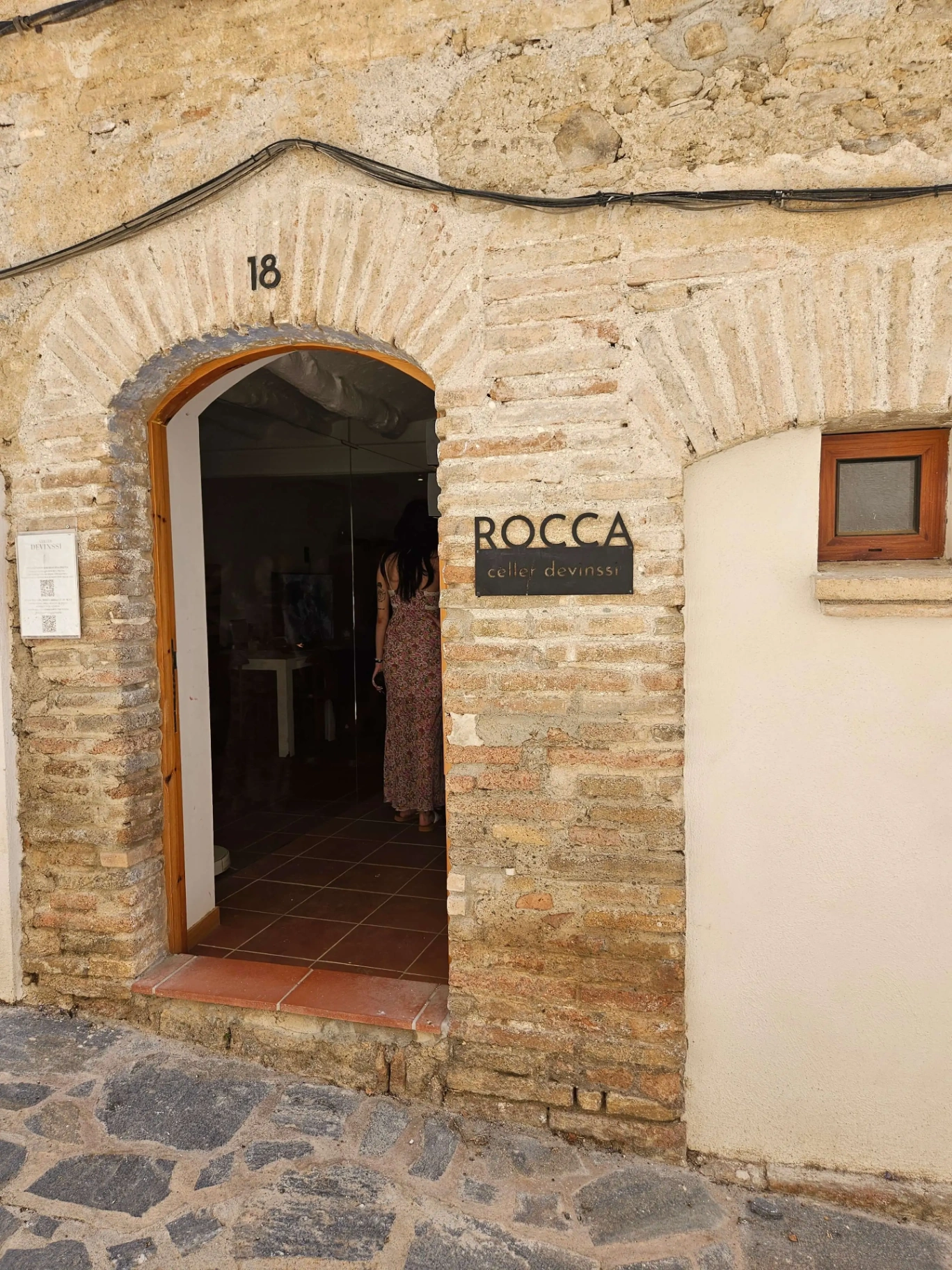 Celler Devinssi ROCCA cellar entrance in Gratallops, Priorat