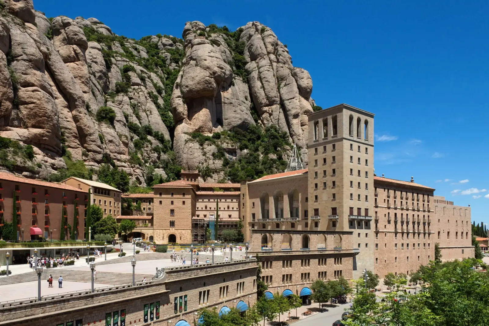 Santa Maria de Montserrat monastery on the mountain — private tour from Barcelona