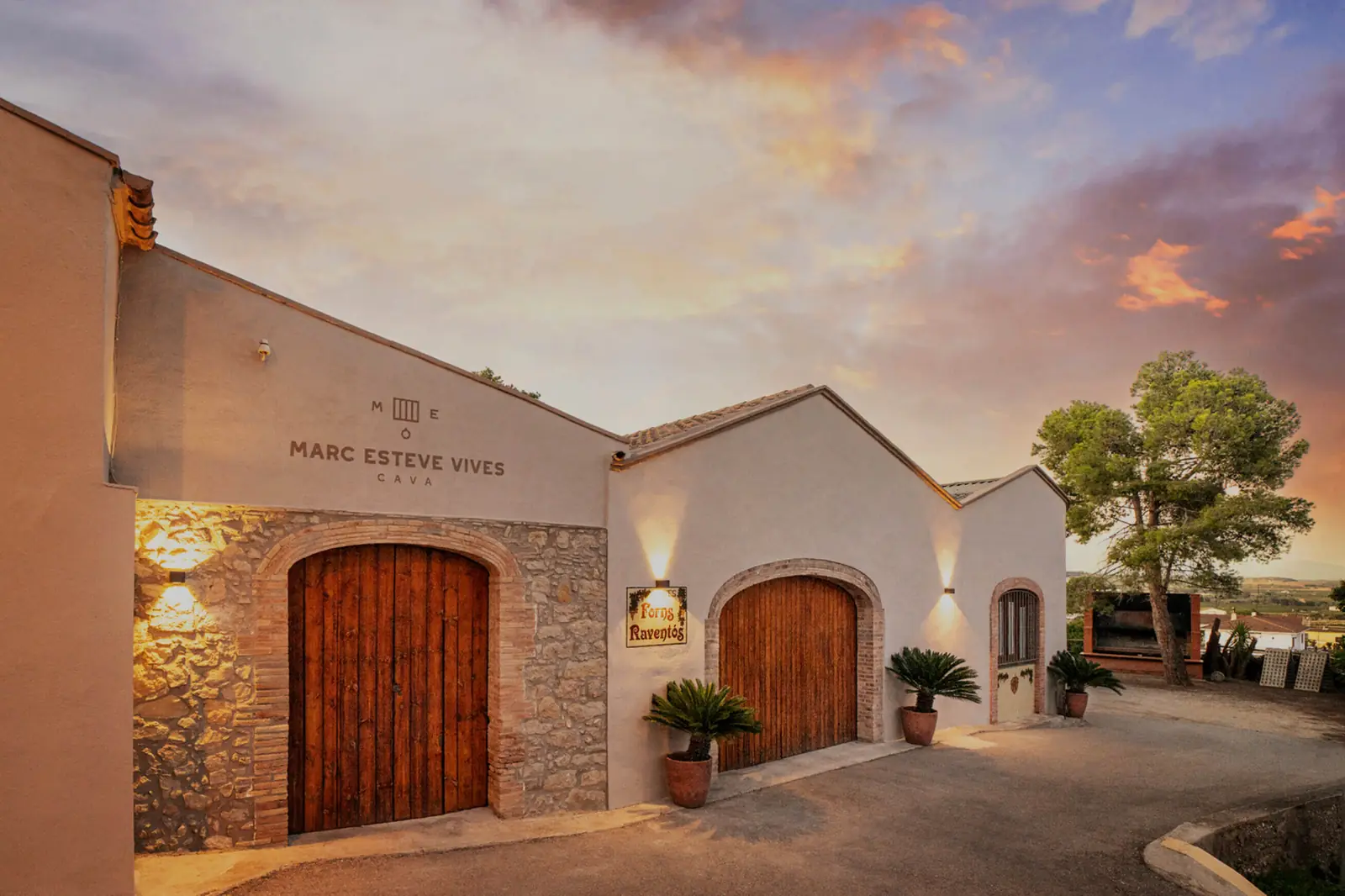 Marc Esteve Vives family winery exterior in the Penedès